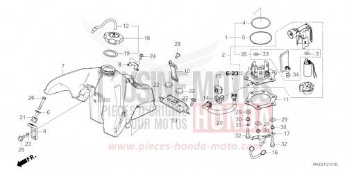 FUEL TANK (CRF450RX) CRF450RXK de 2019